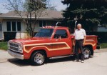 Dad with his Lil Red Truck